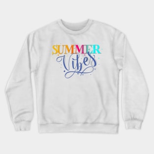 Summer Vibes: colourful vibes for your summer Crewneck Sweatshirt